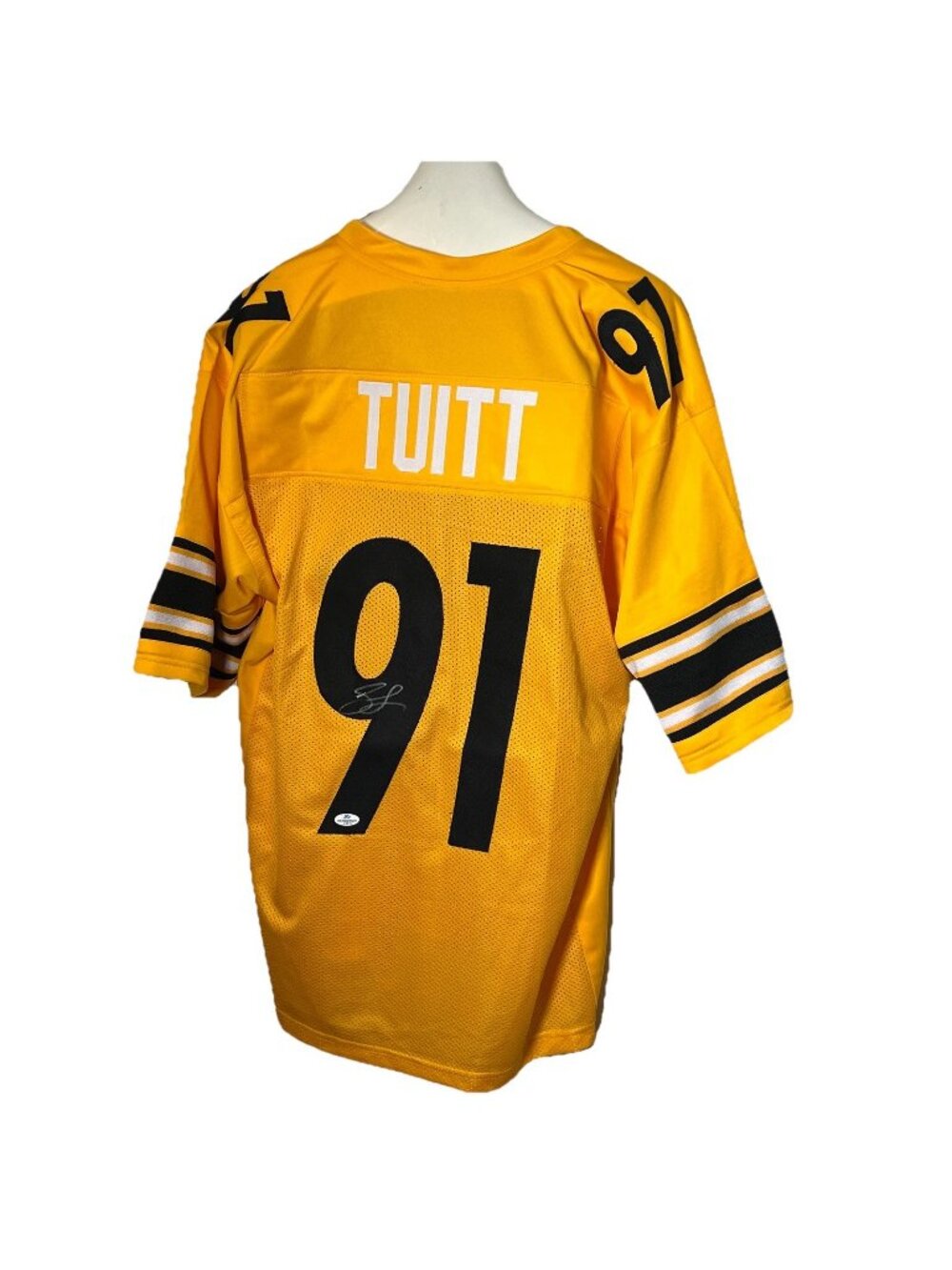 Stephon Tuitt Autographed Signed Pittsburgh Steelers Gold Jersey Notre Dame COA